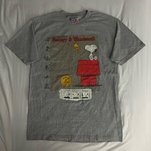 Vintage Peanuts 50th Celebration Snoopy & Woodstock t-shirt